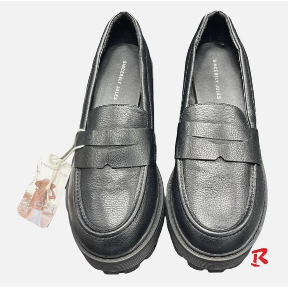 Sincerely Jules Rocker‎ Platform Loafers  Black WOMENS SIZE 10M - Picture 1 of 9